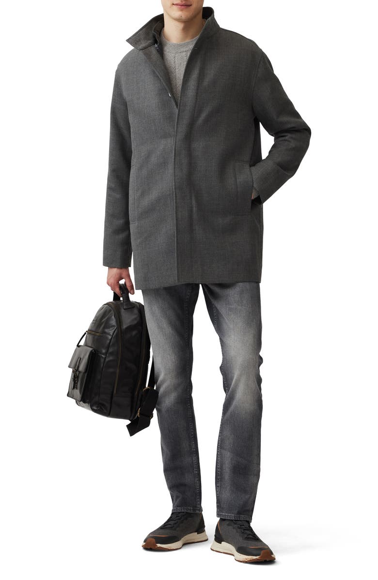 Rodd & Gunn Mackford Wool Blend Coat with Remvovable Quilted Vest, Alternate, color, 