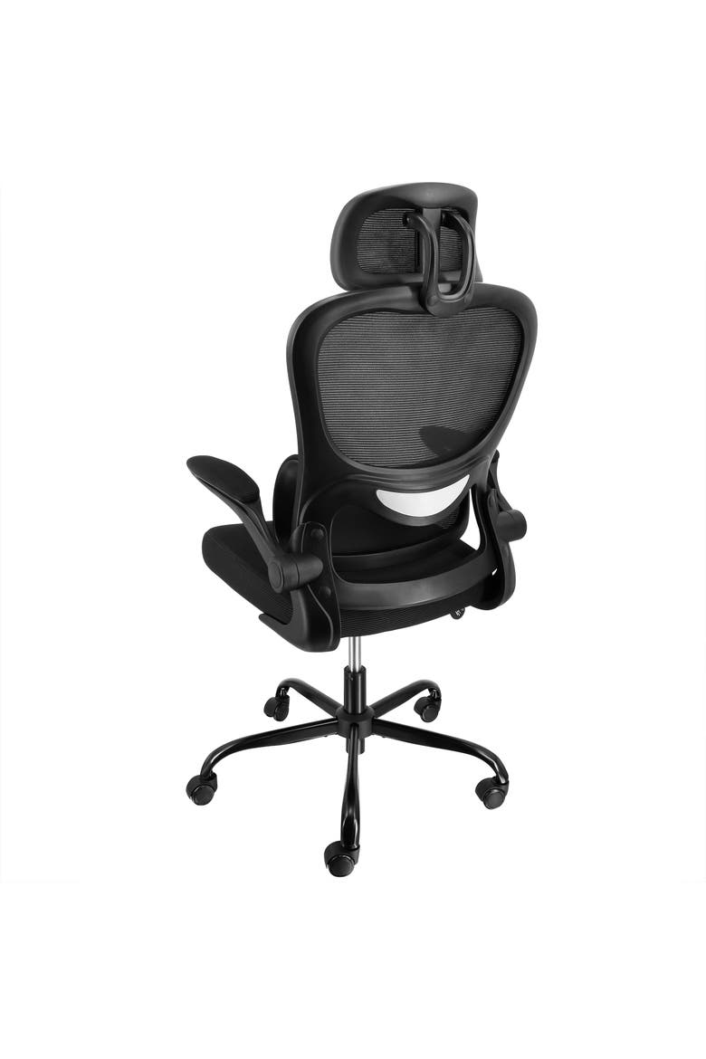Full Back Adjustable Office Chair with Headrest, Alternate, color, Black