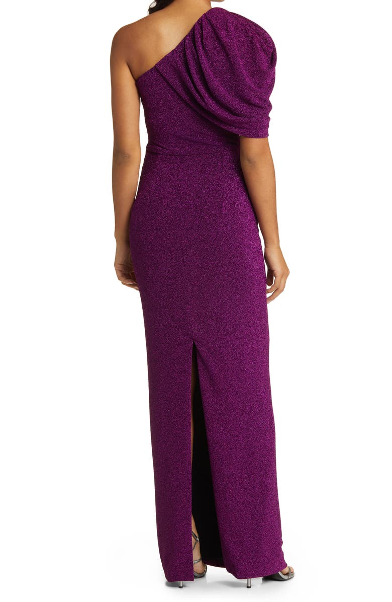 Black Halo Egan One-Shoulder Column Gown, Alternate, color, 