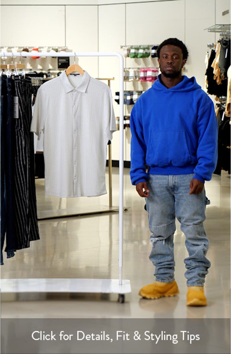 Booker Short Sleeve Knit Button-Up Shirt, sales video thumbnail