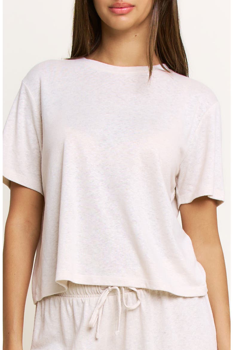 Sunbeam Linen Blend Pajama Top, Main, color, DUST