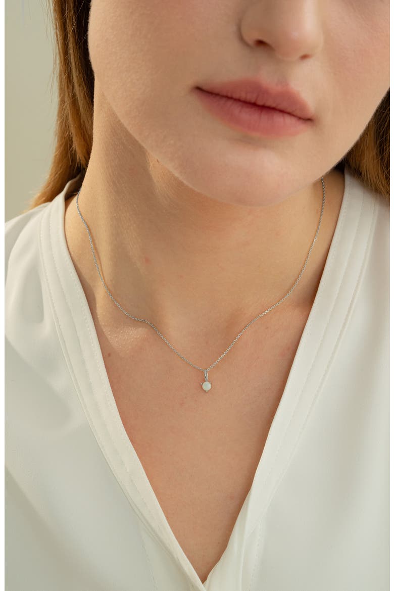 Sterling Silver 18k Gold Plated Izel Necklace Dainty Unique Trendy, Alternate, color, Silver