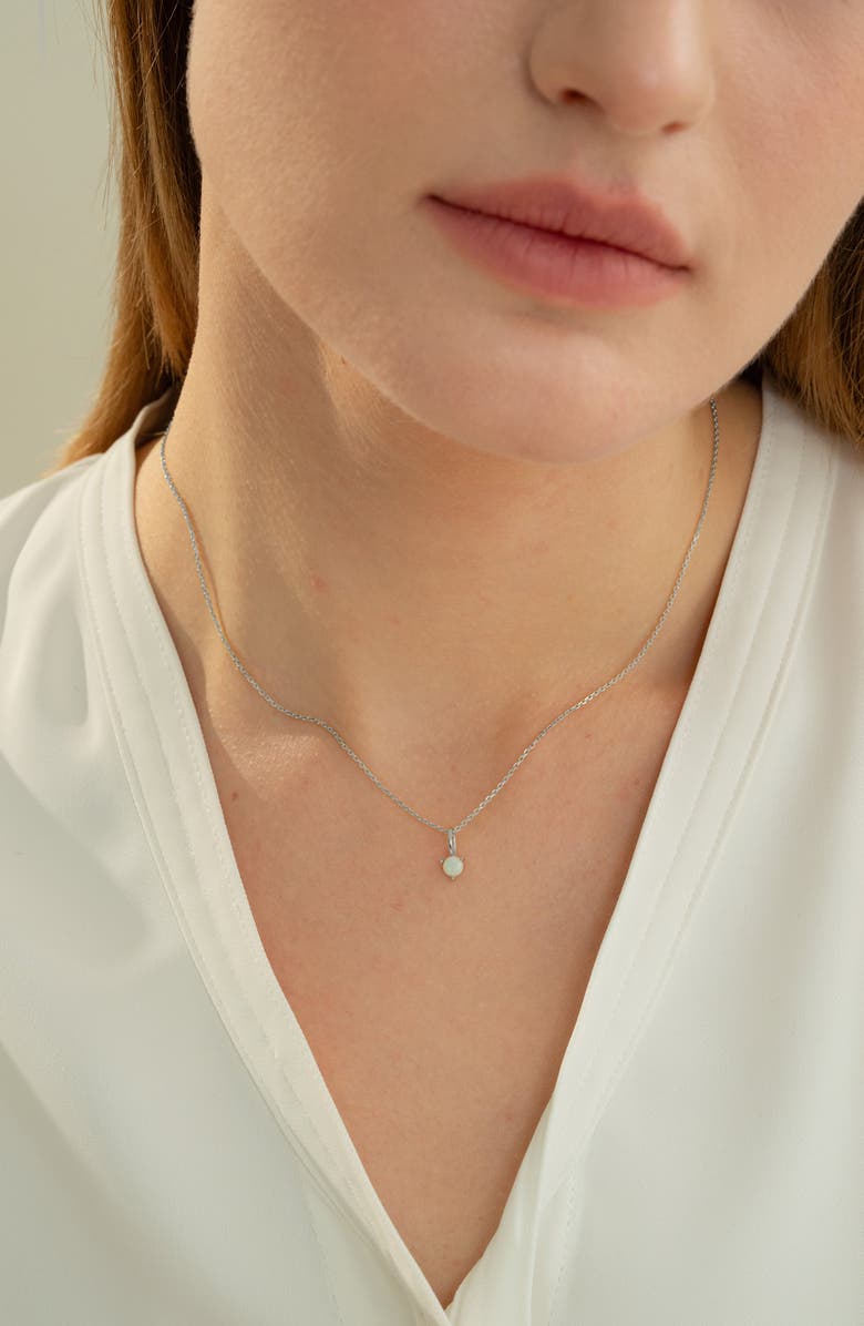 Bearfruit Jewelry Sterling Silver 18k Gold Plated Izel Necklace Dainty Unique Trendy, Alternate, color, Silver