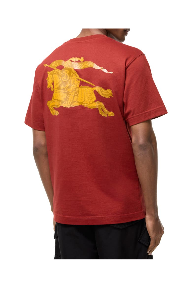 Heritage Logo Cotton T-shirt, Alternate, color, Auburn brown