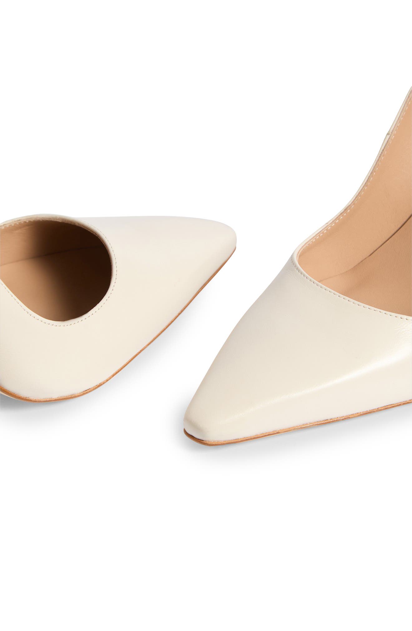 LK Bennett Fern Pointed Toe Pump, Alternate, color, Ecru