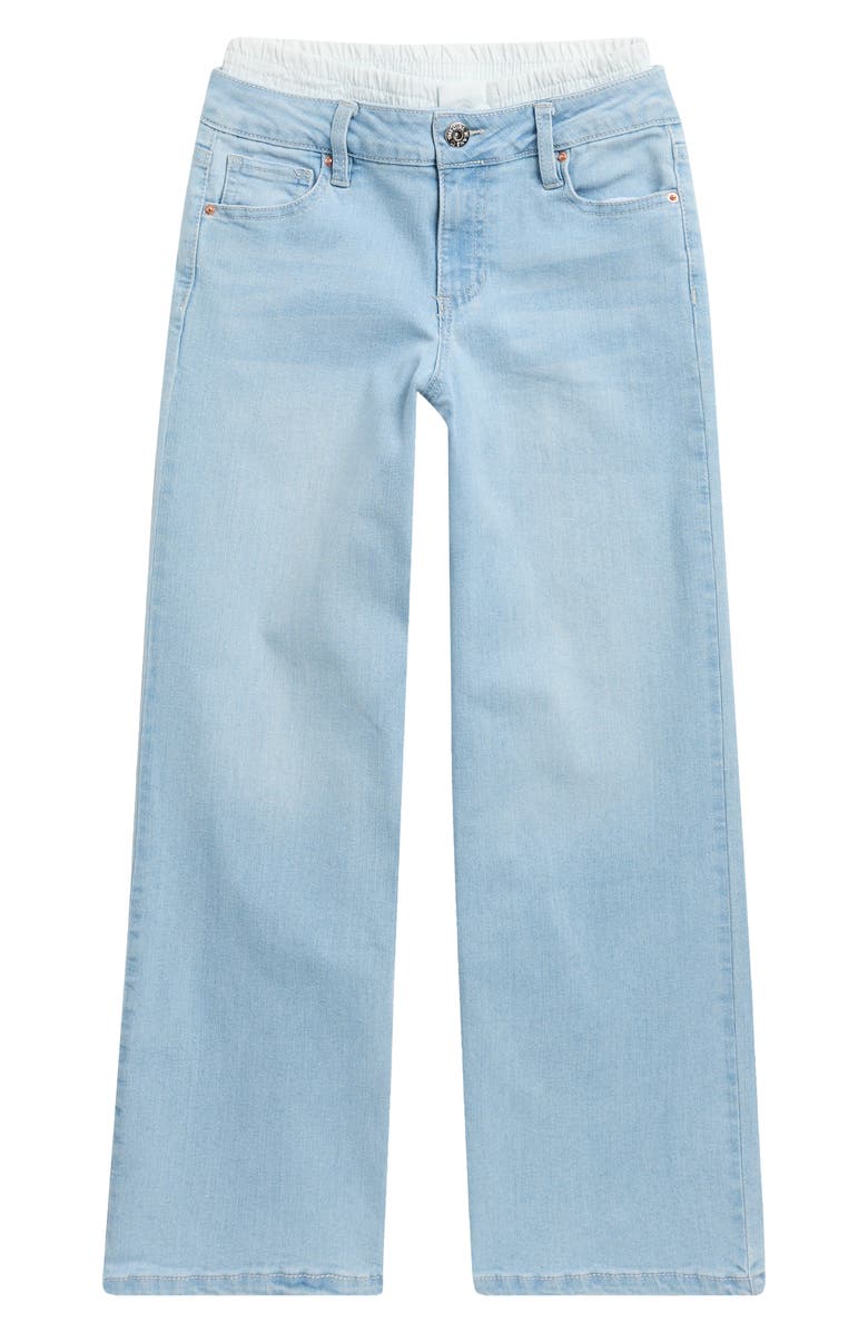 YMI Kids' Boxer Insert Wide Leg Jeans, Main, color, Light Blue