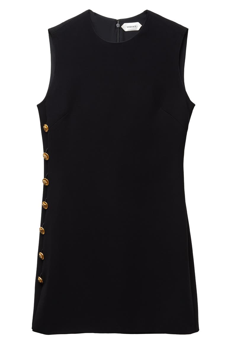Techno Cady Stretch Minidress, Main, color, BLACK