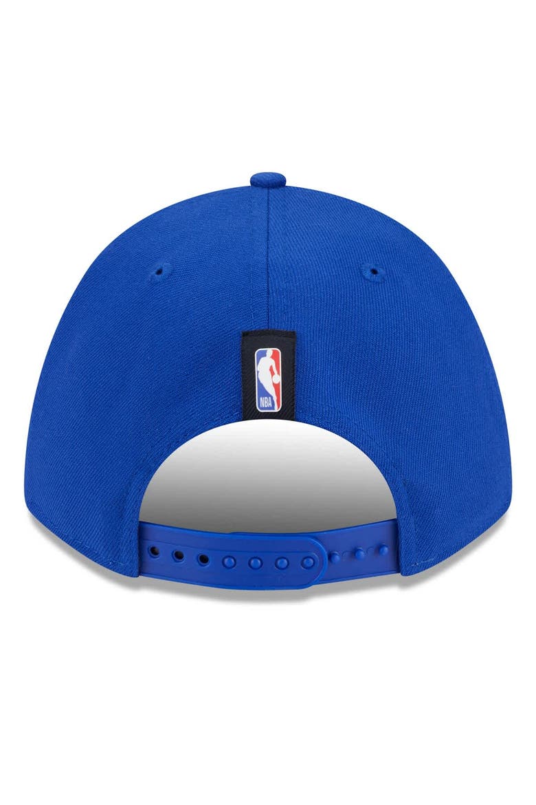 Men's New Era Royal Golden State Warriors 2025 NBA Draft M-Crown A-Frame 9FORTY Adjustable Hat, Alternate, color, Royal