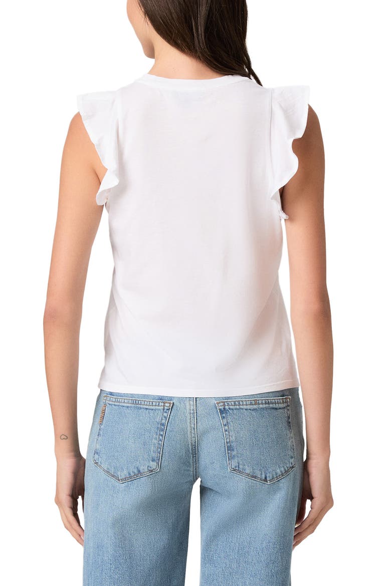 Alaria Flutter Sleeve Shirt, Alternate, color, WHITE