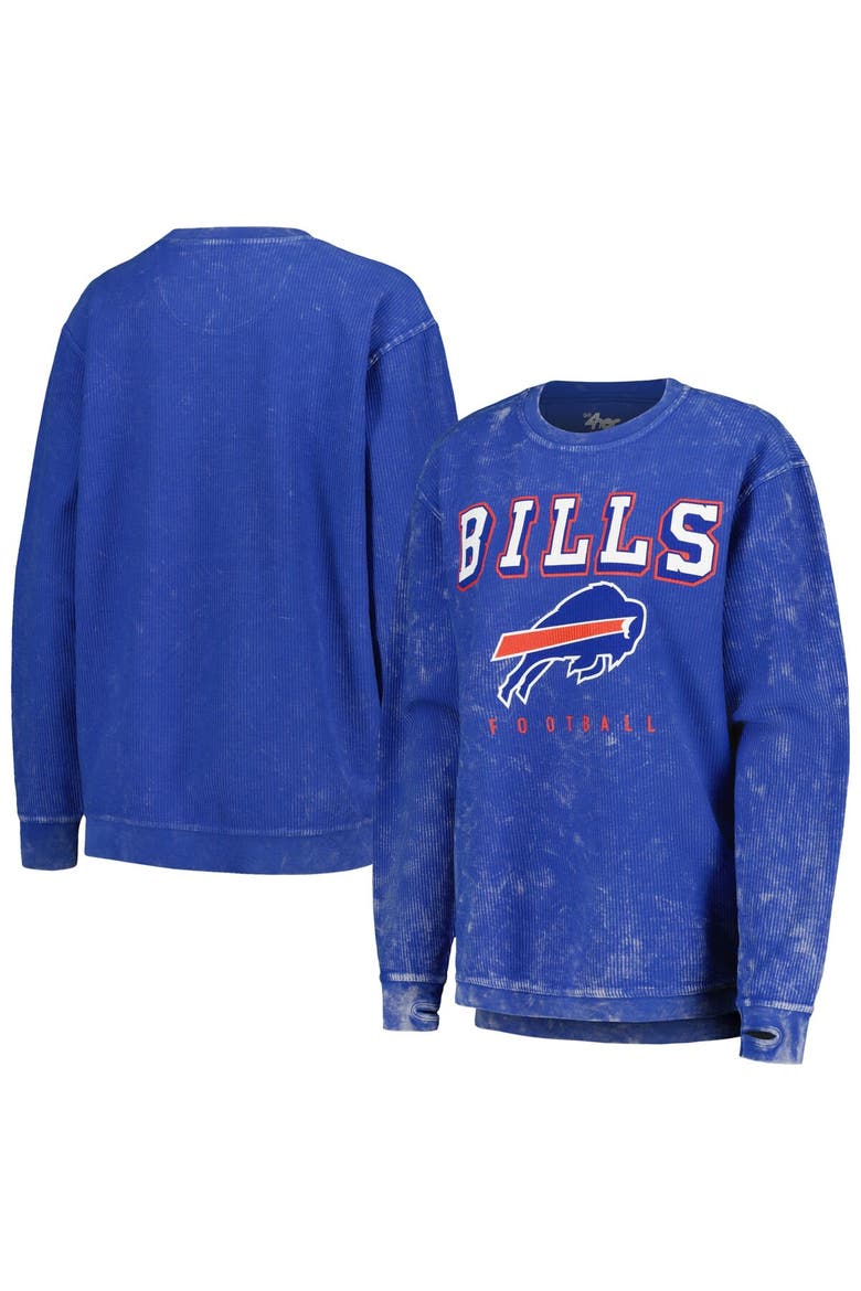 Women's G-III 4Her by Carl Banks Royal Buffalo Bills Comfy Cord Pullover Sweatshirt, Main, color, Royal