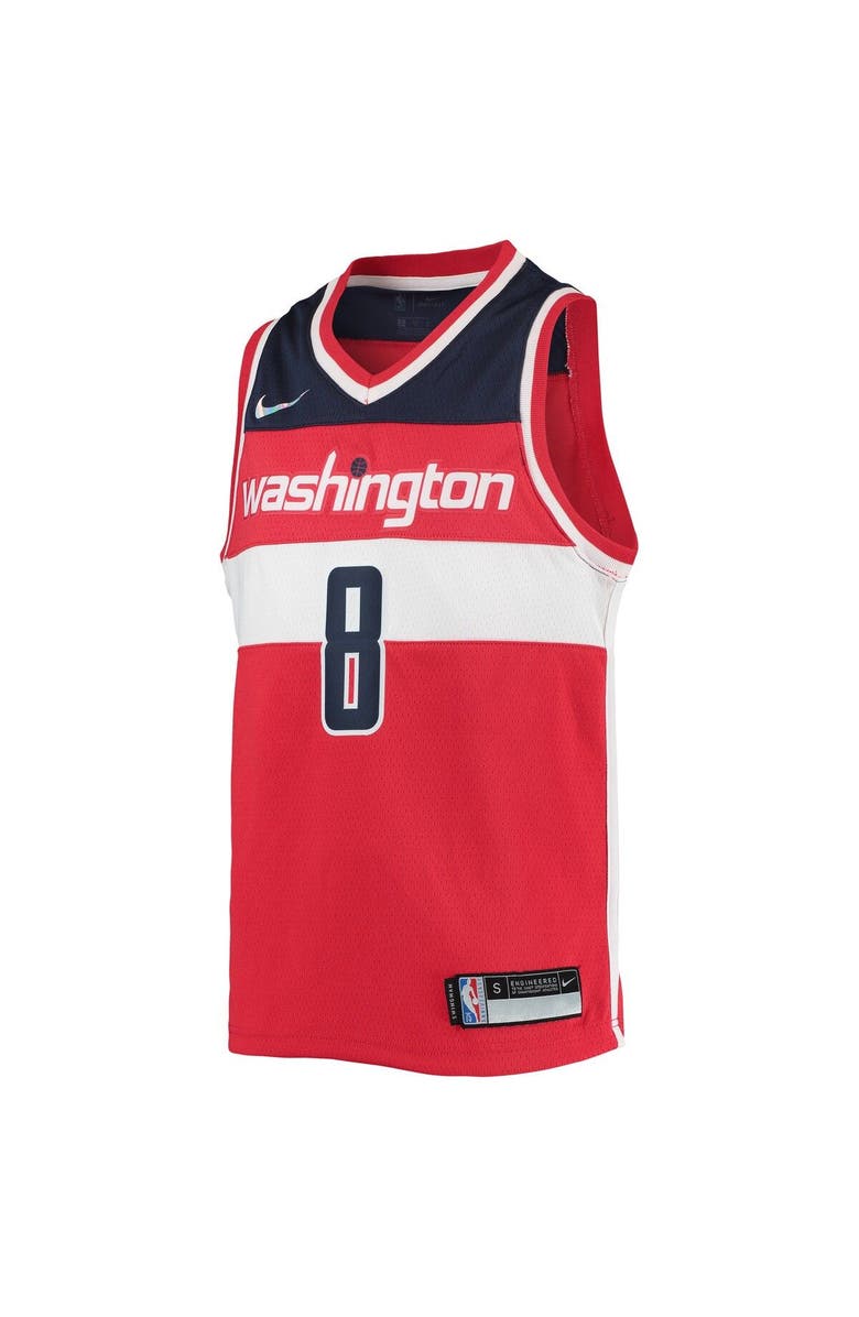 Nike Youth Nike Rui Hachimura Red Washington Wizards 2021/22 Diamond Swingman Jersey - Icon Edition, Alternate, color, 