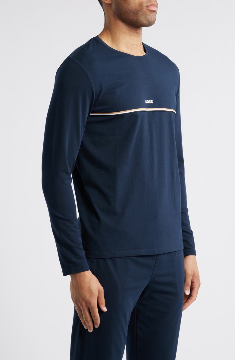 BOSS Unique Long Sleeve Pajama T-Shirt, Alternate, color, 