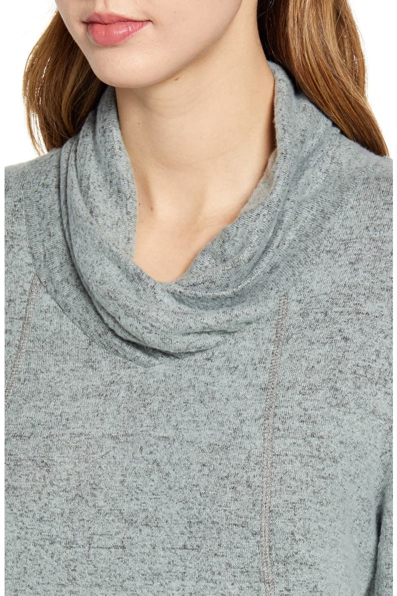 Cross Neck Seamed Pullover, Alternate, color, MINT