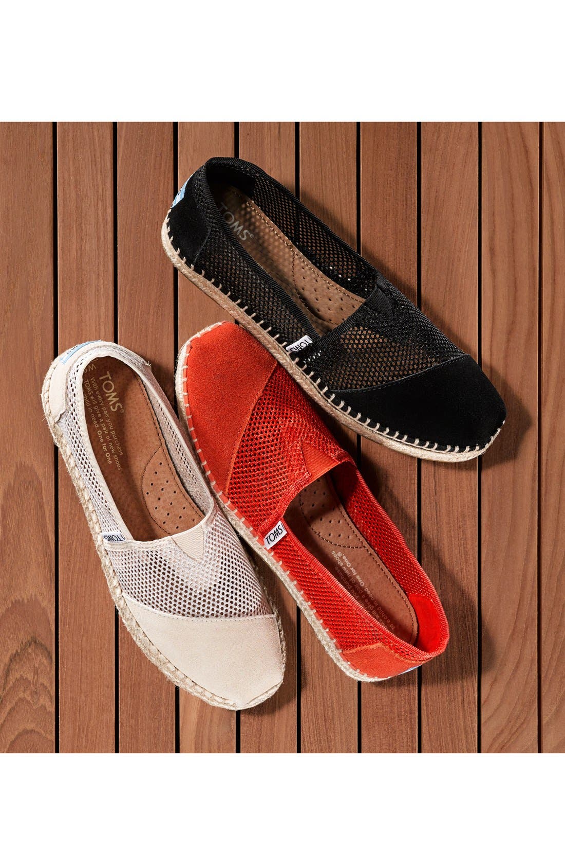 'Classic' Mesh Slip-On, Alternate, color, BLACK