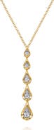Gabriel & Co. 14k Gold Diamond Teardrop Pendant Necklace