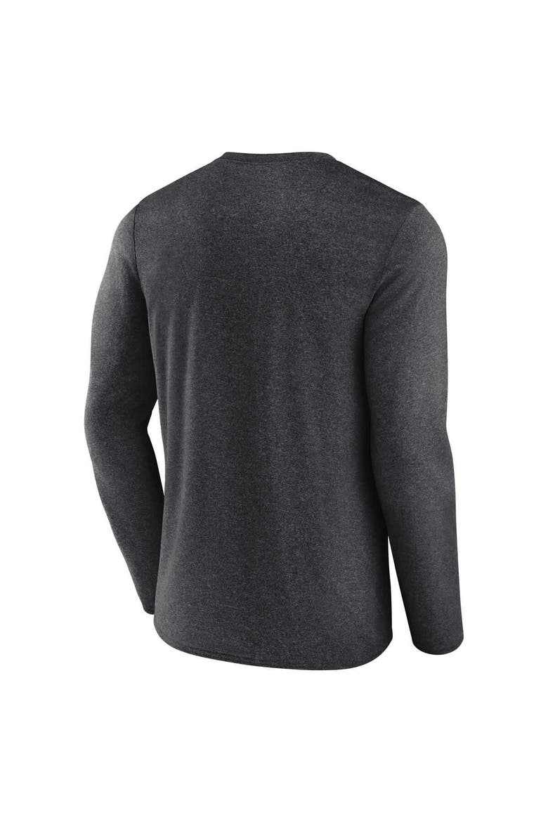 Men's Fanatics Heather Charcoal Pittsburgh Penguins Transition Long Sleeve T-Shirt, Alternate, color, Heather Charcoal