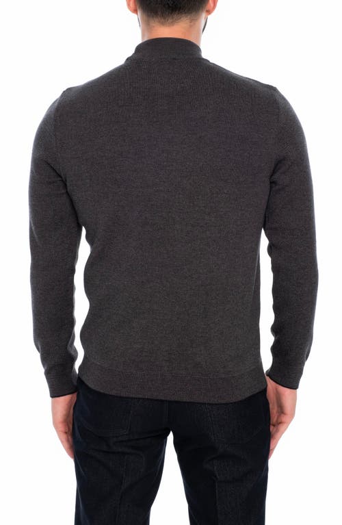 Vellapais Atlantis Mock Neck Sweater In Gray