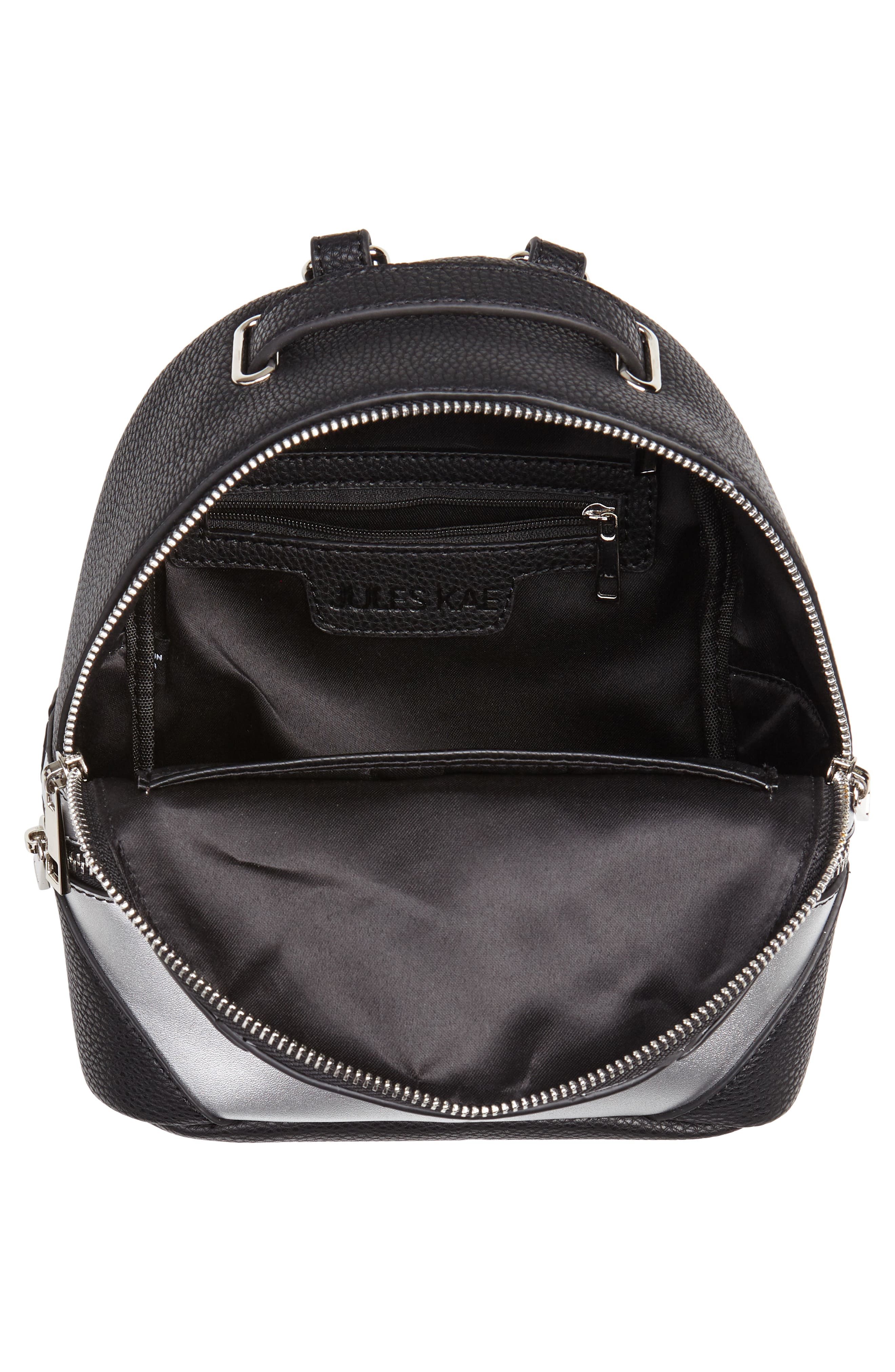 Greta Backpack, Alternate, color, BLACK METALLIC