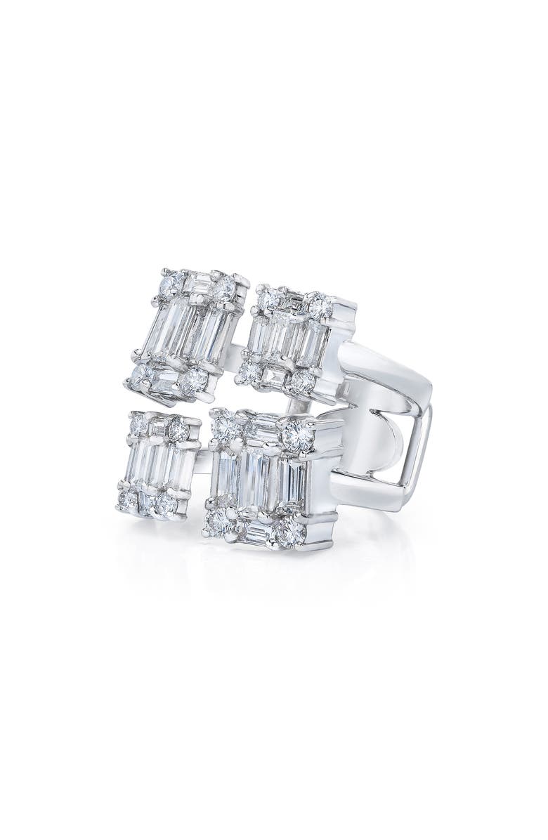 Mindi Mond Clarity Quad Cube Diamond Ring, Main, color, White Gold/ Diamond