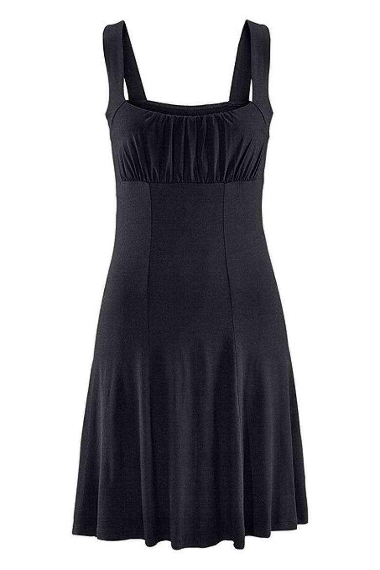 Women's Flare Tank Dress, Alternate, color, Black