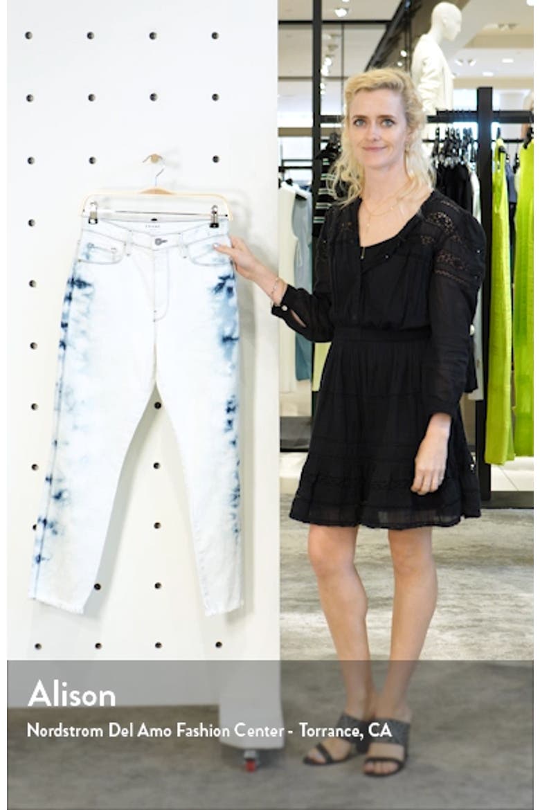 Le Sylvie High Waist Ankle Raw Hem Straight Leg Jeans video