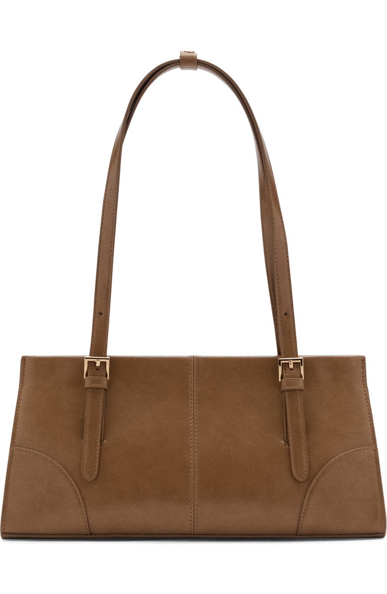 MANGO Faux Leather Shoulder Bag, Main, color,