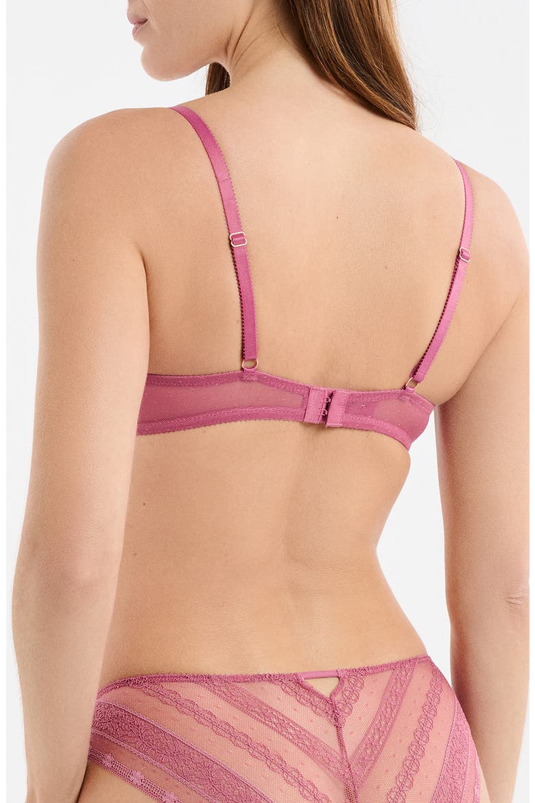 Exception N°9 Embroidered Underwire Balconette Bra, Alternate, color, BLUSH