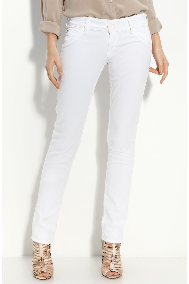 Skinny Stretch Jeans, Main, color, SCARLET
