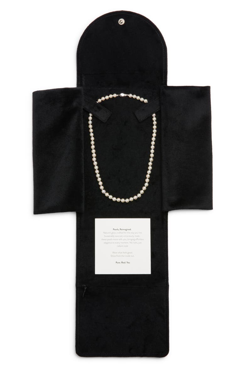 Akoya Pearl Necklace, Alternate, color, WHITE- 14K WHITE GOLD
