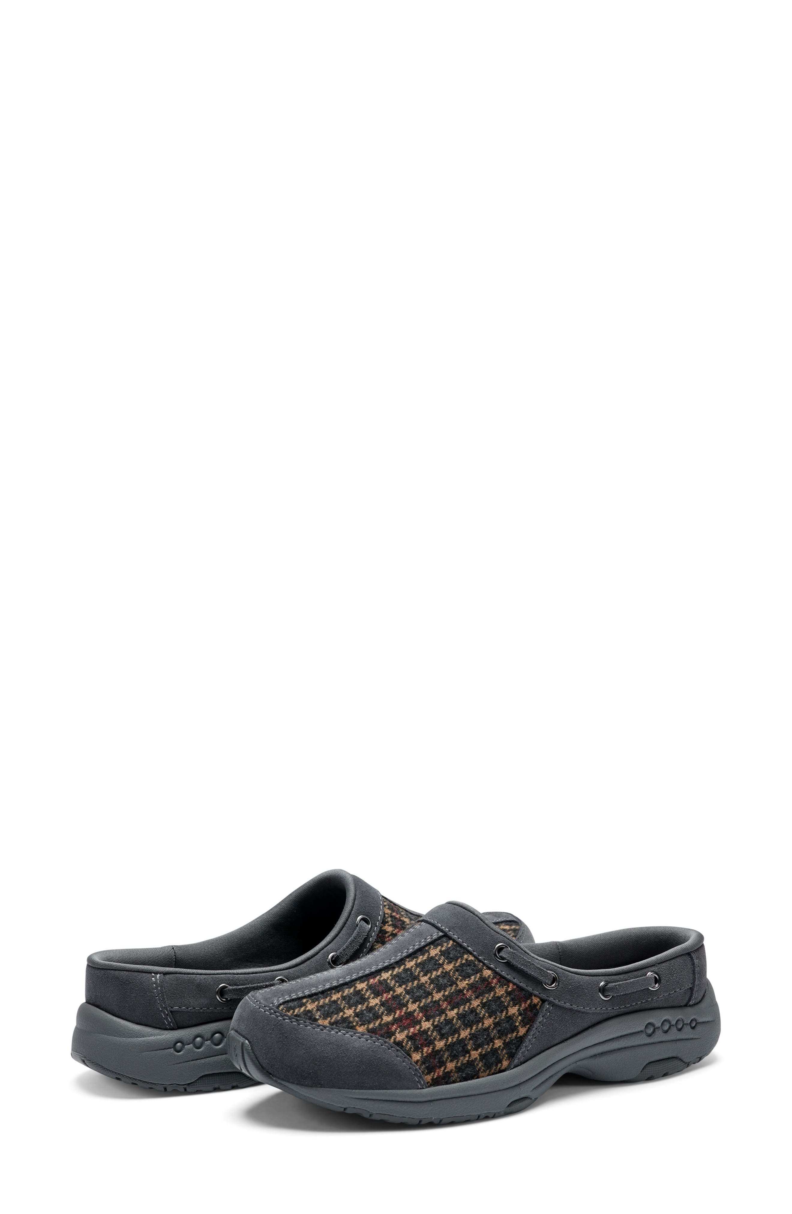 Easy Spirit Travelport Clog, Alternate, color, Dark Grey