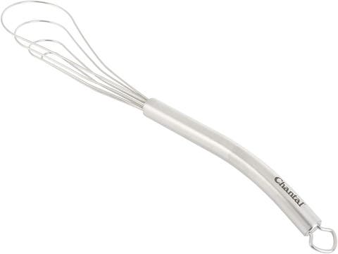 11-Inch Small Flat Whisk, Stainless Steel