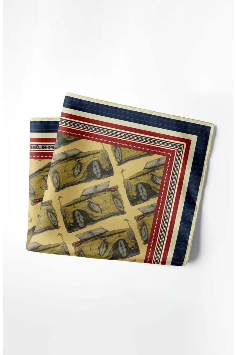 Gatsby's Phantom Pocket Square, Alternate, color, Yellow