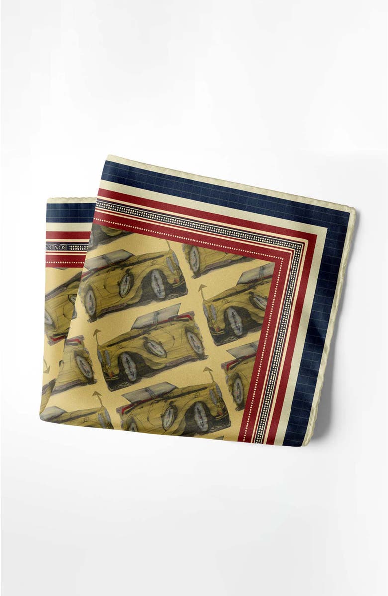 Bond & Grace Gatsby's Phantom Pocket Square, Alternate, color, Yellow