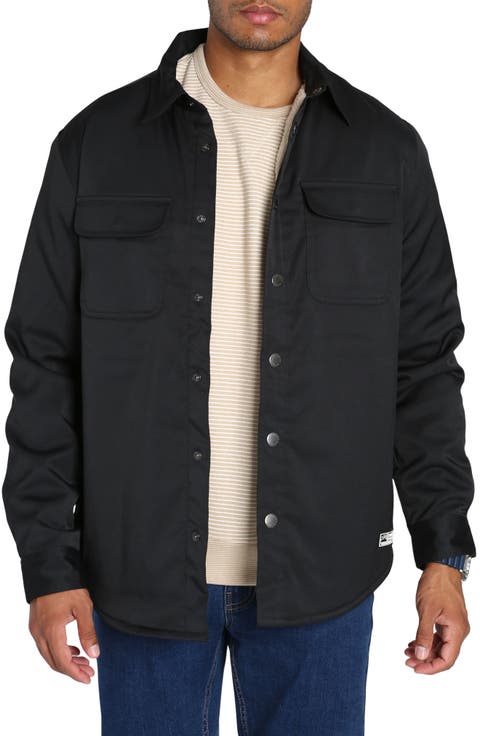 Windsor Performance Faux Shearling Lined Shirt Jacket