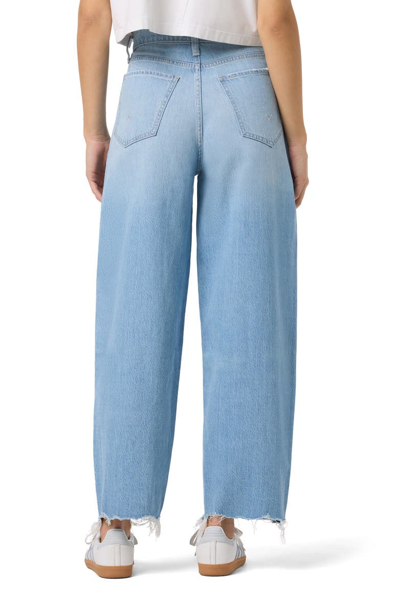 Distressed High Waist Barrel Leg Jeans, Alternate, color, HANALEI