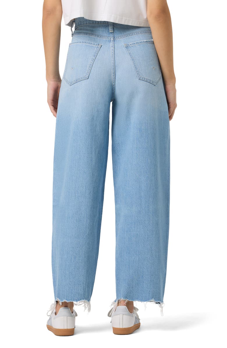 Hudson Jeans Distressed High Waist Barrel Leg Jeans, Alternate, color, Hanalei