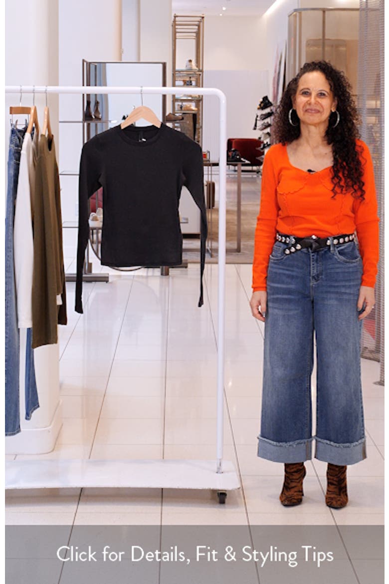Stretch Cotton Rib Long Sleeve T-Shirt video