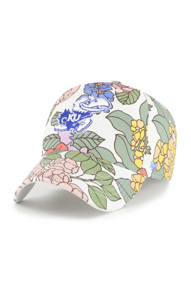 '47 Women's '47  Kansas Jayhawks Florentina Clean Up Adjustable Hat, Main, color, 