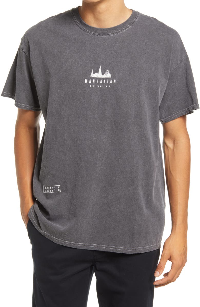 Topman Men's Manhattan Graphic Tee, Main, color,