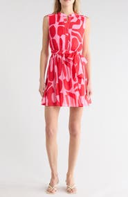 Sam Edelman Pleated Tie Waist Dress