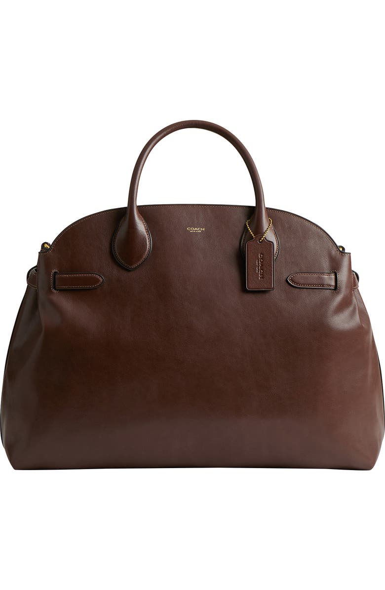 COACH Empire Soft Leather Carryall Satchel, Main, color, Maple