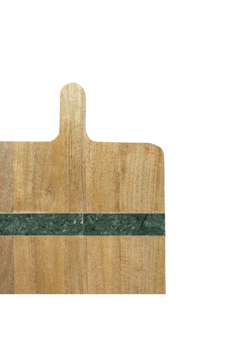 Cillian Dark Green Tall Marble Serving Board, Alternate, color, Brown