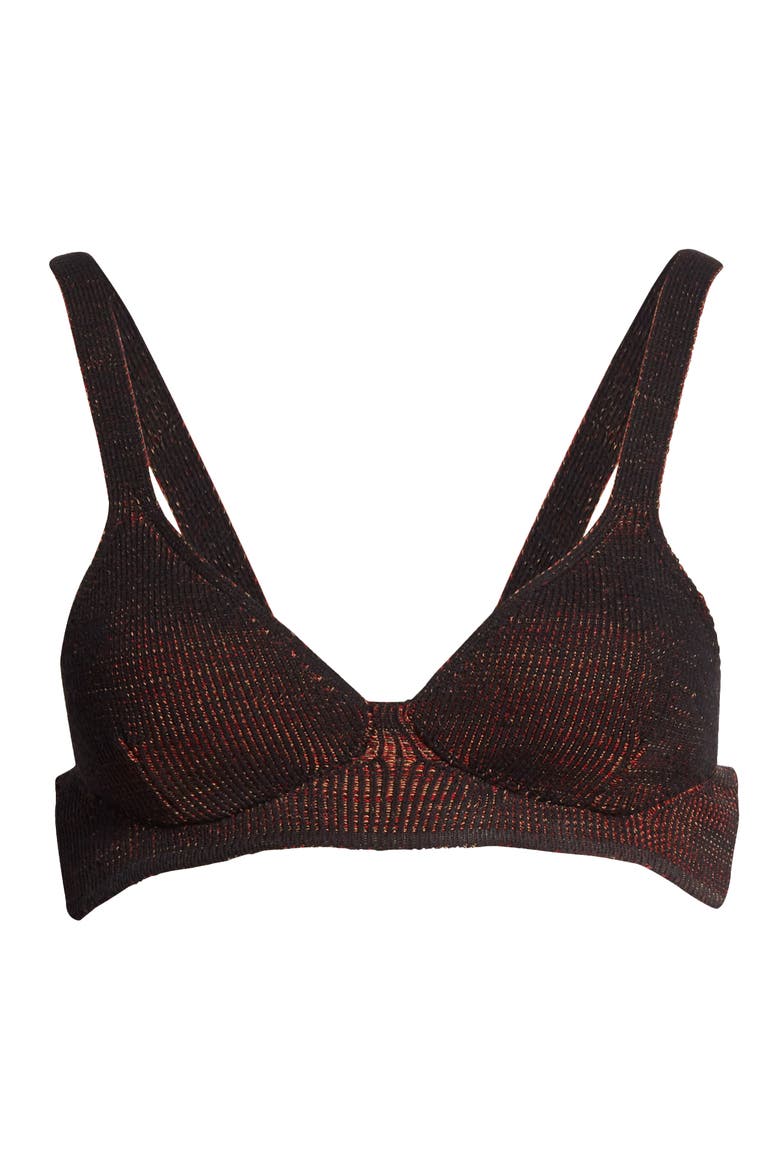 Bravery Knit Bra (Nordstrom Exclusive), Alternate, color, TECHNO