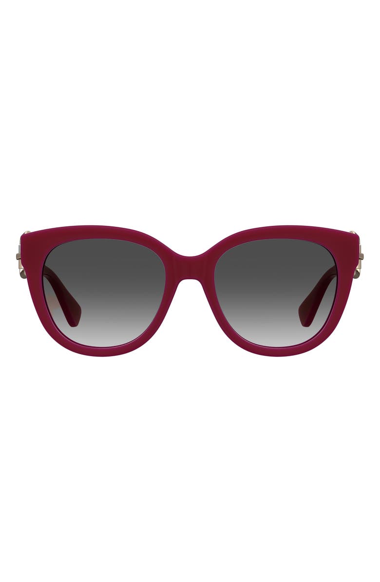 Moschino 54mm Gradient Cat Eye Sunglasses, Main, color, Red