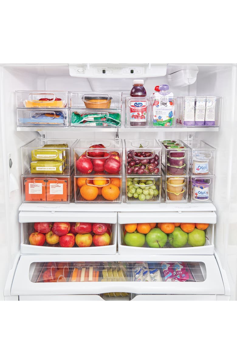 iDesign 18-Piece Clear Bin Organization Set, Alternate, color, Clear