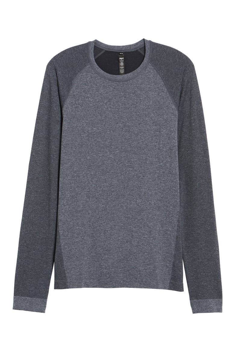 Vapor Long Sleeve T-Shirt, Alternate, color, HEATHER ASPHALT