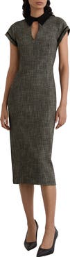 Reiss Ava Keyhole Sheath Dress