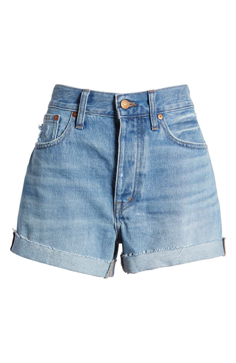Madewell The Dadjean Cuff Denim Shorts, Alternate, color, 
