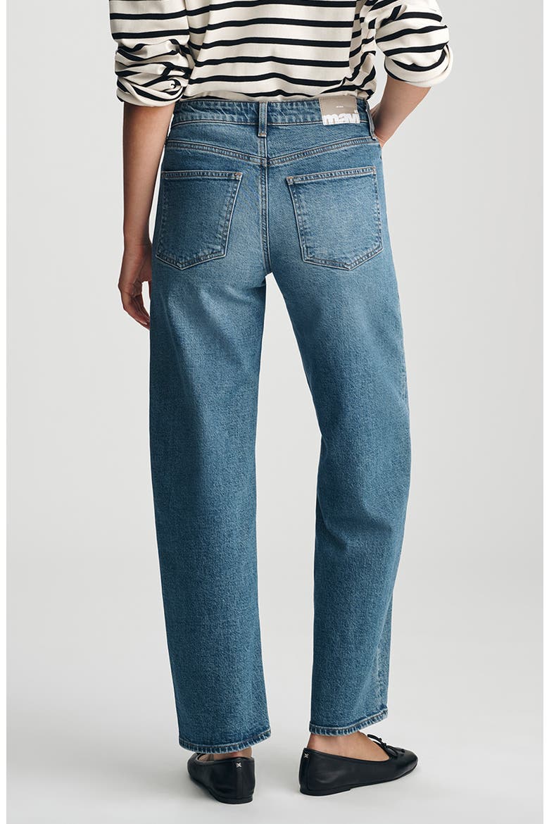 Nica High Waist Barrel Jeans, Alternate, color, MID BRUSHED CLASSIC