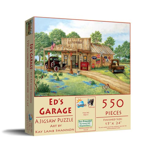 Ed's Garage 550 piece Jigsaw Puzzle for Adults